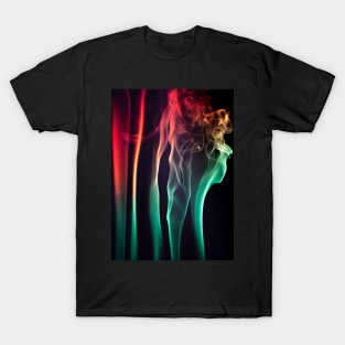 Colorful Smoke Pattern T-Shirt